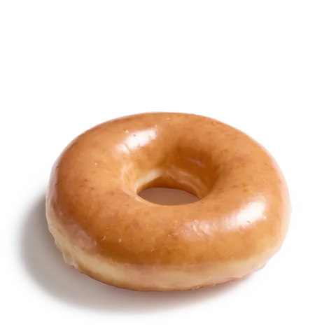 A Krispy Kreme Original Glazed doughnut