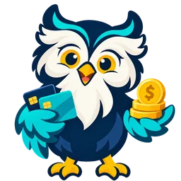 Sensei holding a card and coins